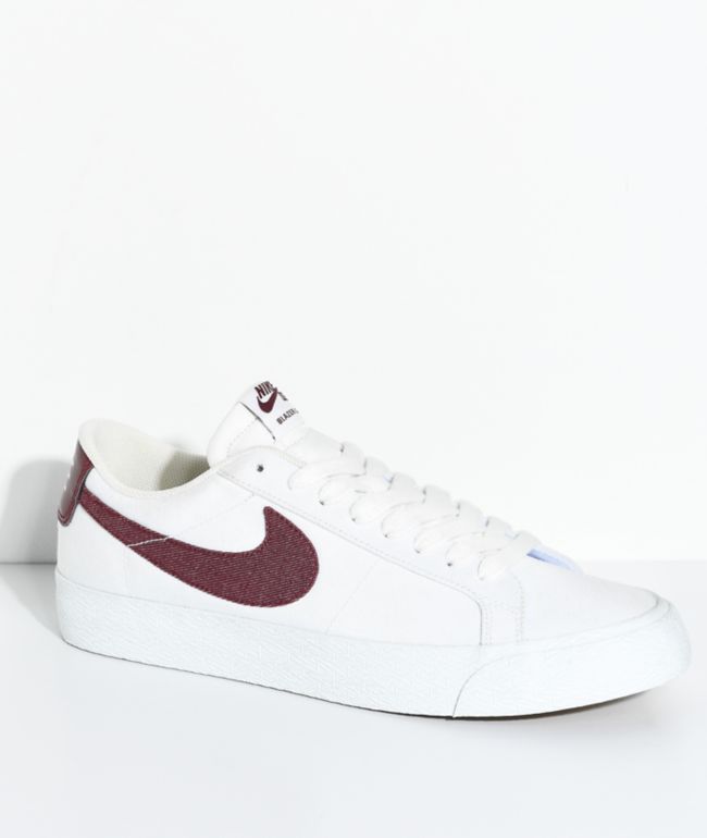 nike sb blazer low summit white